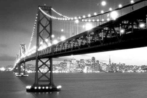 Pyramid America San Francisco Bay Bridge Photography Cool Wall Decor Art Print Poster 36x24