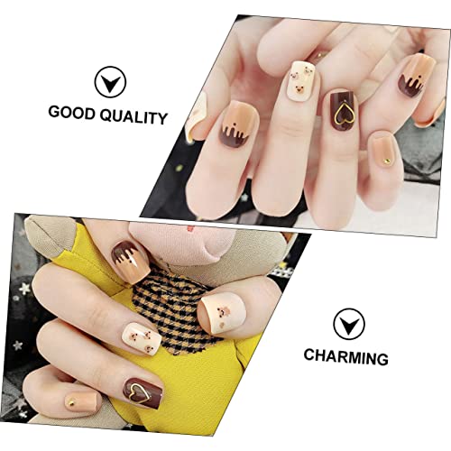 Beavorty 72 Peças De Remendo Para Unhas Falsas Unhas Falsas Brancas Acessórios Para Manicure Unhas P