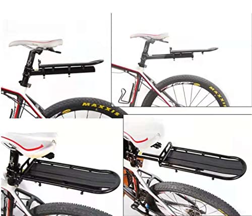 Bike Rear Rack Retractable Bike Luggage Cargo Rack Adjustable Bicycle Pannier Bike Touring Rear Seat Post Rack Aluminum Alloy Bike Mount Carrier Quick Release Road Mountain Bike 22Lb Capacity #TOP7