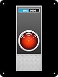 Wall-Color 9 x 12 Metal Sign - 1968 HAL 9000 of 2001 Space Odyssey Reproduction