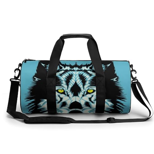 Sac de sport Loup Noir bagage cabine week-end 45x23x23cm
