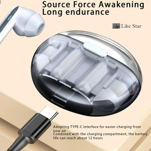 Like Star Store Like Star Butterfly TWS Wireless Earbuds White - Image 7