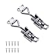 Spannverschluss Edelstahl Set, 2 Stück Spannverschlüsse GH-4001 Kistenverschluss Klein mit Schlüsselloch Kniehebelspanner M4 Kappenschloss Verstellbar Hebelverschluss für Schrank Tür Kisten