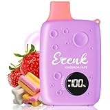 Vaper Sin Nicotina Pod Recargable Tipo C, Cigarrillo Electrónico Pantalla de Visualización LED, Reutilizable, No Desechable