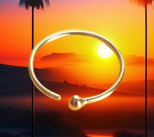 Ringe Piercing I prawdziwe żółte złoto próby 585 I wymiary: 0,6 x 8 mm I nos ucho, klatka piersiowa, brwiowa intymna I zakup biżuterii w sklepie internetowym I 46007-8