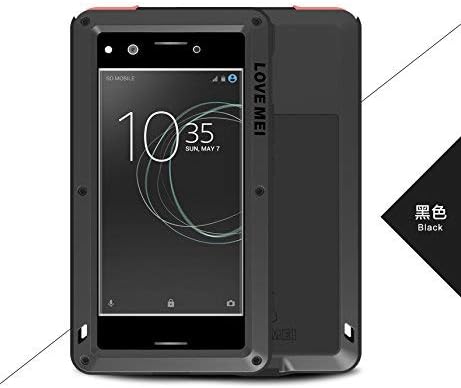 Love MEI Compatible for SONY Xperia XZ Premium Metal Case,[with Tempered Glass] Shockproof/Anti-Drop/Anti-Snow/Dustproof/Anti-Slip Shell Rugged Heavy Duty Cover [Original Authentic]