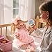 BABESIDE Reborn Baby Dolls Girl with Freckles, 20 Inch Lifelike Newborn Real Life Realistic Doll Soft Vinyl and Cloth Body Baby Dolls with Toy & Gift Box for Kids Age 3+
