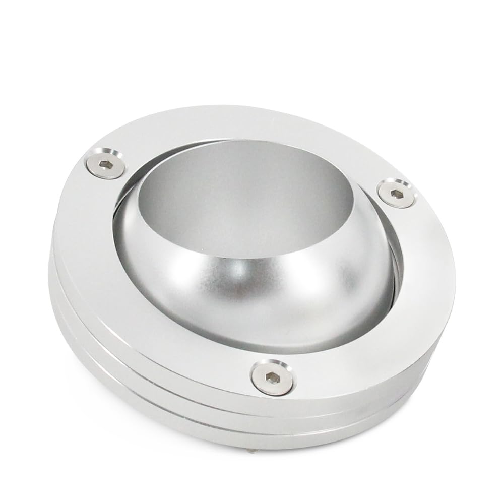 Obrotowy uchwyt podłogowy o średnicy 5 cm i kolumna 5 cm z polerowanego aluminium z kluczem do montażu na kolumnie kierownicy z rowkami kompatybilne ze wszystkimi pojazdami z kolumnami kierownicy o