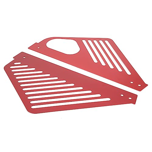 Image of TOYCIDFG Engine Bay Panel Cover Trim Compatible with C8 Corvette 2020-2025 Left Right Splash Shield Oxidation Case Guard Auto Aluminium Interior Body Part Accessories (Red - B)