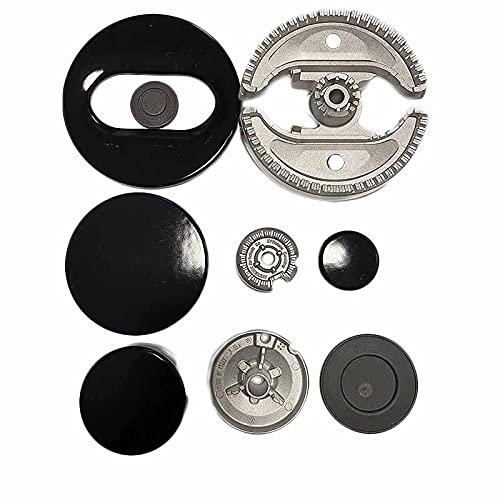 Indesit Hotpoint Ariston Adattabili No Originali Set Rinnovo 5 Bruciatori Corona Tripla Fiamma Con Fornello Centrale 1 Rapido 2 Semirapidi 1 Ausiliare