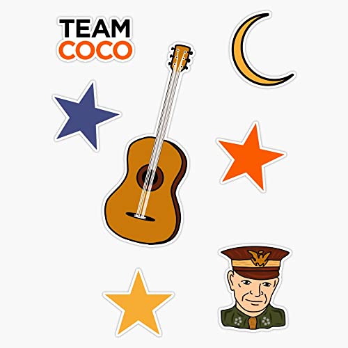 Cozy Conan O'Brien Night Pattern Vinyl Bumper Sticker 5