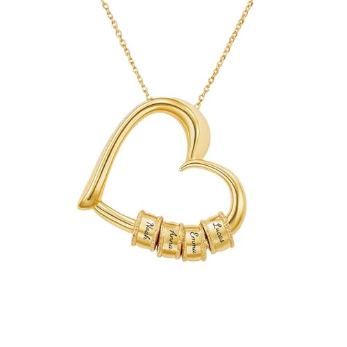 Cadeau Plus Collier Personnalisé - Maman Mamie Cœur Avec Prénom - Collier personnalisé prénom, colliers femme maman, bijoux personnalisé femme, cadeaux mamie personnalisable (Modèle #1)