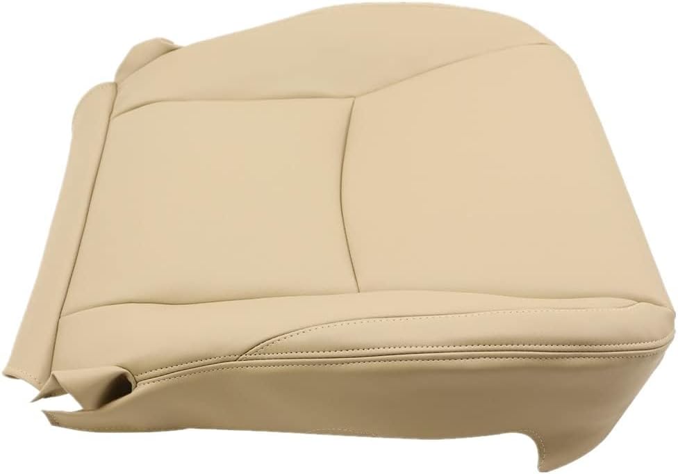 SecosAutoparts Front Driver Bottom Leather Seat Covers Light Tan Upholstery Compatible with Lexus GX470 2003 2004 2005 2006 2007 2008 2009