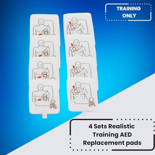 Image of MCR Medical Prestan AED UltraTrainer Pack of 4, Replacement Pads Pack of 4, & Pack of 40 of CTK3