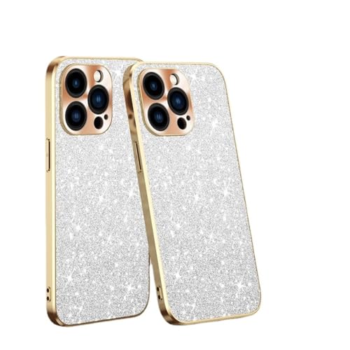 Coque paillettes iPhone 14 Pro Max argent pour sublimer vos soirées
