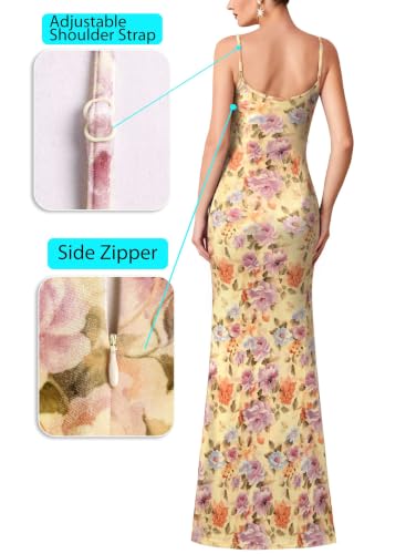Image of VFSHOW Womens Sexy Spaghetti Strap Formal Prom Evening Gala Long Maxi Dress