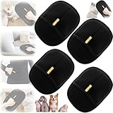Guantes Quita Pelo para Mascotas - Pack de 4 | Doble Cara (Estático + Cepillo) | Elimina Pelos de Perros, Gatos, Sofá y...