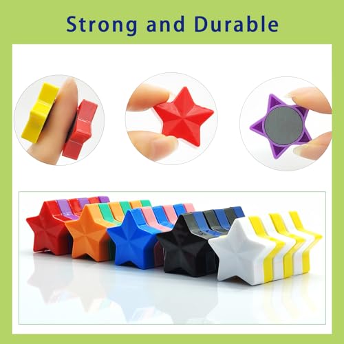 PYJLBX Fridge Magnets 10 Pack, Star Strong Small Whiteboard Magnets - Image 2
