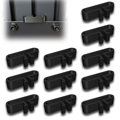 11Pcs Wire Cable Management Clip for 8020 Aluminum Profile Sim Racing Rig, for 40 Series Cord Organizer, Cable Routing Holder, Easy Installation (Black)