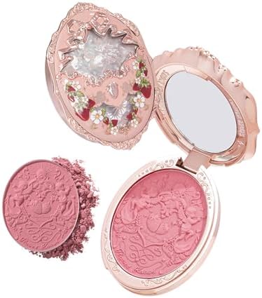 Flower Knows Strawberry Rococo Embossed Blush, Fresh Strawberry Pink