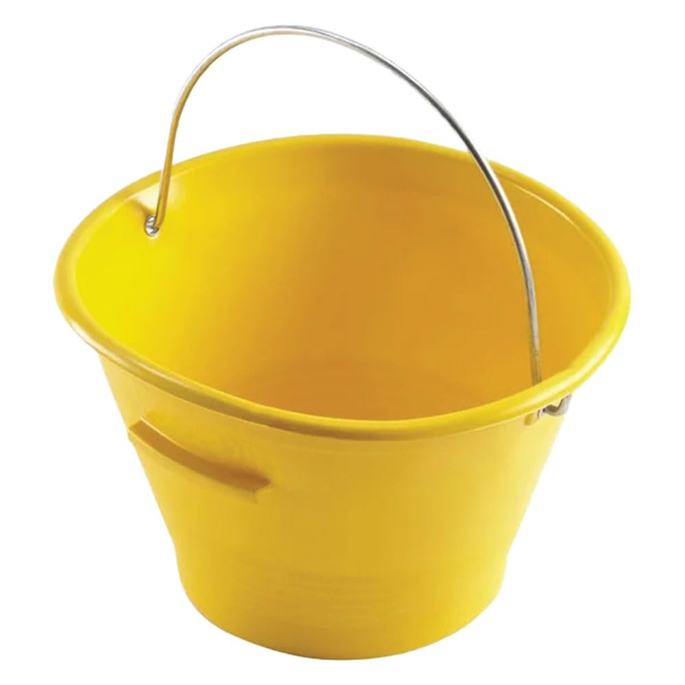 10PZ SECCHIO PER MURATORE 'MEK EDIL' giallo +© mm 360-14 litri