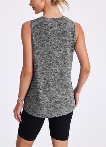 Image of Womens Workout Tank Tops Lightweight Sleeveless Shirts for Women Loose Fit Tops for Athletic Running Tennis Yoga