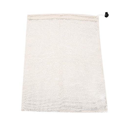ZPSHYD Sac en Maille de Coton, Sacs en Maille de Coton Naturel Sacs en Filet réutilisables légers pour Le Stockage des Fruits et légumes(Small) Cover