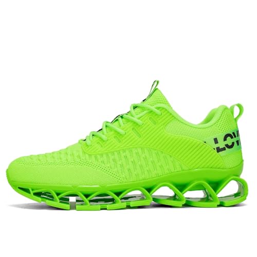 Image of Vooncosir Men's Fashion Sneakers Breathable Mesh Running Shoes Blade Non Slip Soft Sole Casual Athletic Walking Shoes