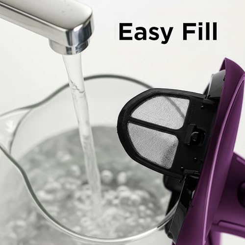 Image of OVENTE Electric Kettle, 1.5L Borosilicate Glass Countertop Water Heater and Boiler for Coffee or Tea, BPA-Free, Auto Shut-Off, Boil-Dry Protection, Removable and Washable Spout Filter, Purple KG83P