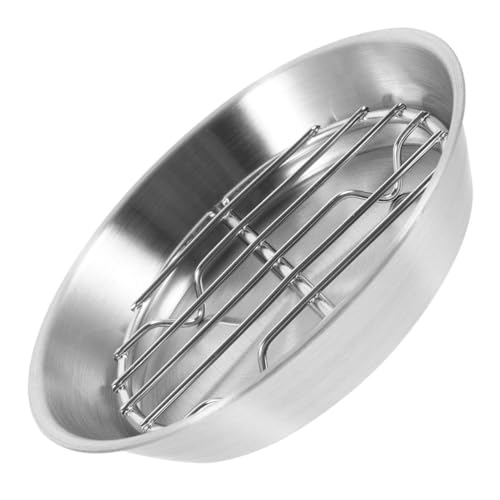 FUNOMOCYA Heavy Duty Toaster Oven Tray with Stainless Steel Cooling Rack Nonstick Half Sheet Pan for Roasting Meats Fish Vegetables Oil Draining Design Versatile Bakeware for Home Cooking