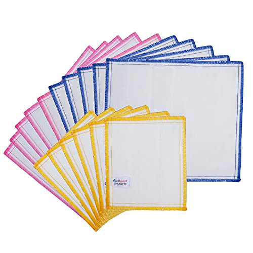 OnBrand Naturally Wood Fiber Cleaning Cloth, Microfiber Cleaning Cloths, 16 Pack Super Absorbing Dish Cloths for Washing Dishes, Reusable General Kitchen Towel