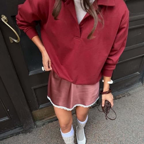 Cute Bow Lace Trim Satin Mini Skirt High Waist Casual Skirts for Women Trendy Summer Bottoms4