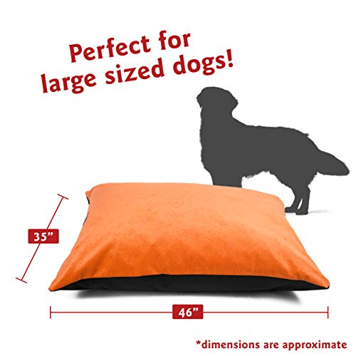Image of Majestic Pet Villa Orange Large Super Value Dog Bed 46 in. x 35 in