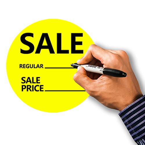 Regular Price Stickers,2 Inch Sale Price Stickers,Price Tags,Red Yellow Price Stickers for Retail Store,504 Pcs/Pack - Thumbnail 3