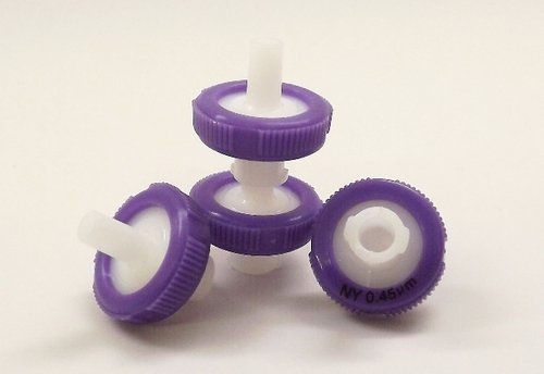 SEOH Syringe Filter Purple Nylon Membrane 13mm Diameter 0.45 um Pore Size Pack of 10