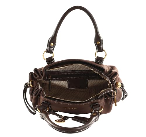 Bolso de hombro Liu Jo Ginesa en color mocha marrón oscuro elegante para mujer 5