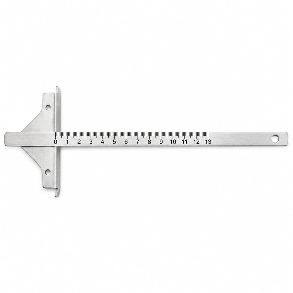Universal Circular Saw Guide Rail - 13cm Metal Rip Fence for Power Tools, Adjustable Precision Edge Cutting Guide, Heavy-Duty Alignment Rail for Straight Cuts in Woodworking