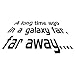 Greetuny 1pcs A Long Time ago.Star Wars Letras Pegatinas Pegatinas Infantiles Impermeable Vinilos Decorativos Creative Stickers Pared