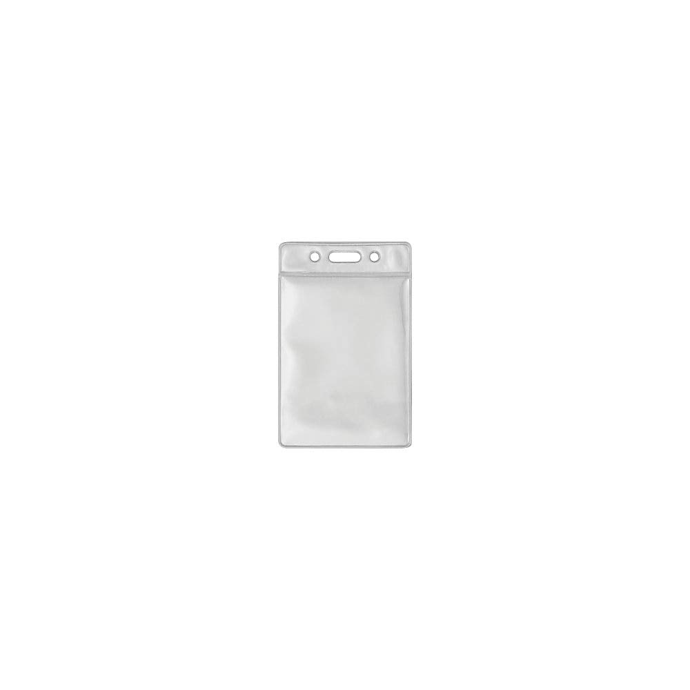 Lanyard ID Badge Holder, Clear, 50/Pack (75684)