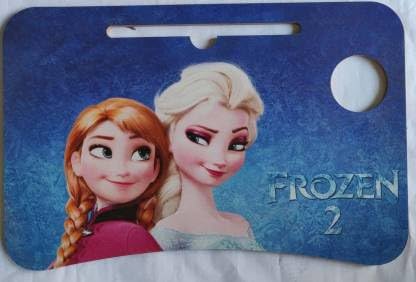 WELLMART India Multi-Purpose Laptop Desk for Study and Reading with Foldable Non-Slip Legs Reading Table Tray, Laptop Table, Laptop Stands, Laptop Desk (Multi Design) (Frozen-01)