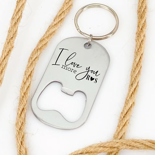 Sm Design Personalized Boyfriend Gift I Love You More Bottle Opener Keychain Gift Idea For Him Gift Personalized Christmas Gift More-Bottle thumb #4