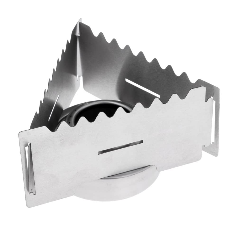 Backpacking Stove Spirit Burner Portable Ultralight with Foldable Rack Outdoor Cooking Equipment