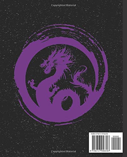 Composition Notebook: Purple Dragon: 1 Subject College Ruled Notebook - Image 2
