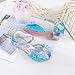 ALPHELIGANCE Girls Dress Princess Shoes Sparkly Glitter Ballet Flats for Toddler/Kids Party Wedding Dress Up(096-B5Blue27)