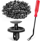GOOACC 100pcs Push-Type Retainer for Lexus Toyota Body Clips,Splash Shield Clips 90467-07201 Replacement Fasteners, Quality Nylon Push Rivets with Bonus Fastener Remover