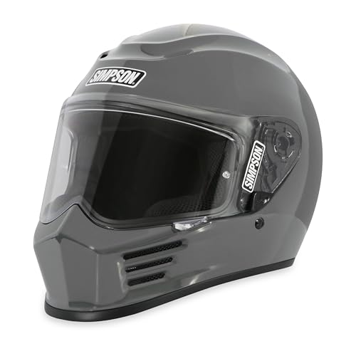 Simpson Speed Bandit Motorcycle Helmet - Adult XL - Armor| Lightweight| Full-Face | Fully Vented | Accepts Speakers | Clear Visor | DOT ECE Certified | Street Cruiser Touring (SPBXL4)