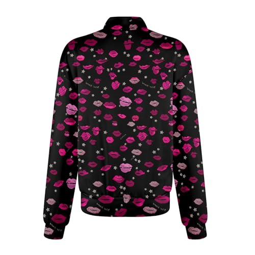 Scrub Jackets for Woman Zip Up Long Sleeve Tops Print Plus Size Womens Scrubs for Women Nursing Shirts with Pockets
