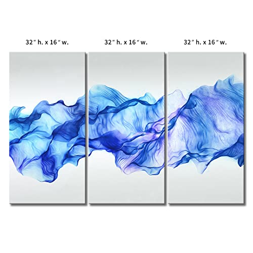 First Wall Art Artistico Astratto Blu Piace Onda