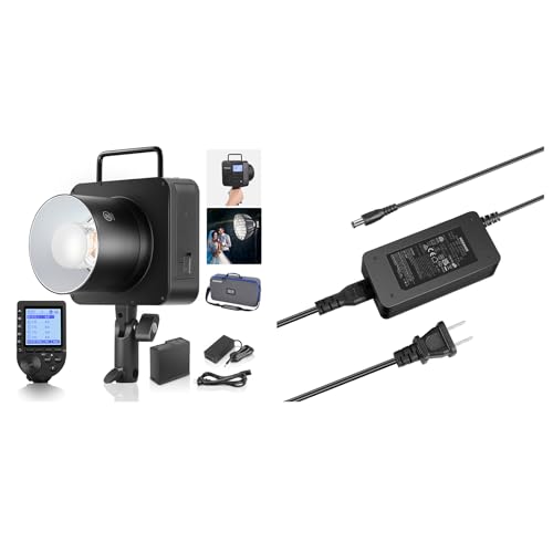 NEEWER Q4 400Ws Studio Flash Outdoor Strobe 2.4G TTL & QPRO-S Trigger Compatible with Sony, Q4 Power Adapter and Power Cord Set Included
