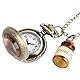 OFKPO Vintage Damen Taschenuhr,Taschenuhr Halskette mit Flasche,Gut Geschenk für Mädchen